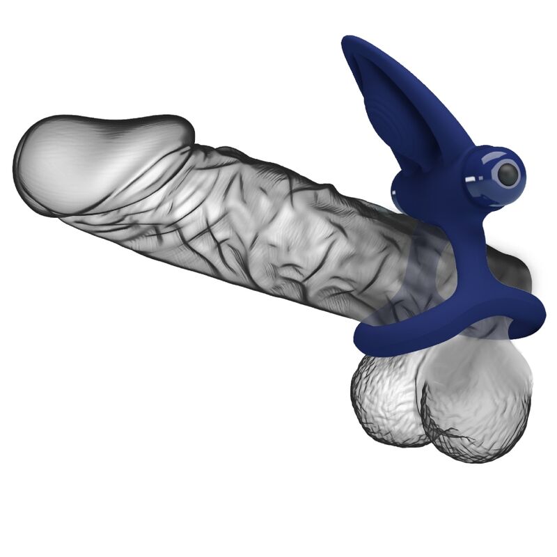 Doppelringmatte mit Vibration &amp; blauem Stimulator