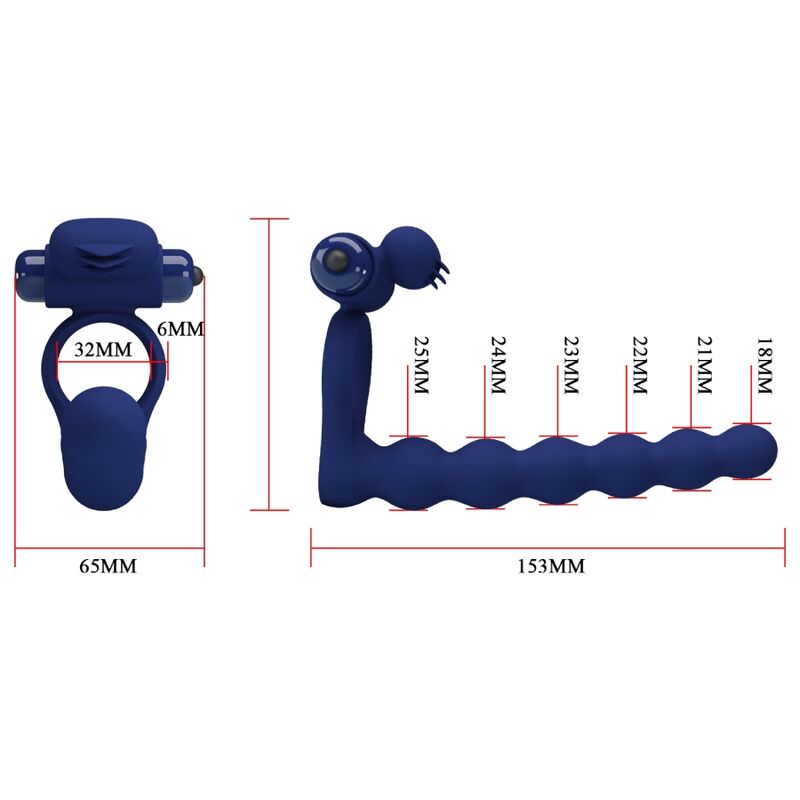 Ajmal Vibrationsring mit blauem Plug