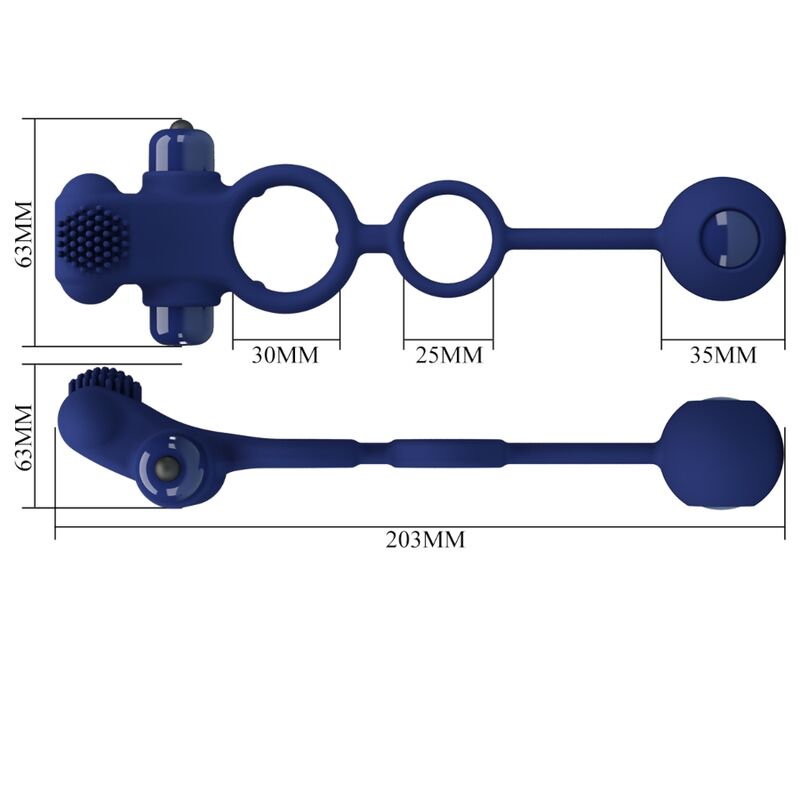 Remington Doppel-Vibrationsring mit blauem Plug