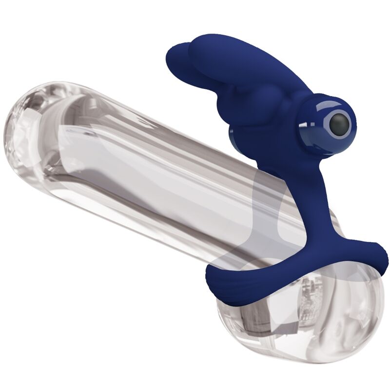 Francisco doppelt vibrierender Rabbit-Ring blau