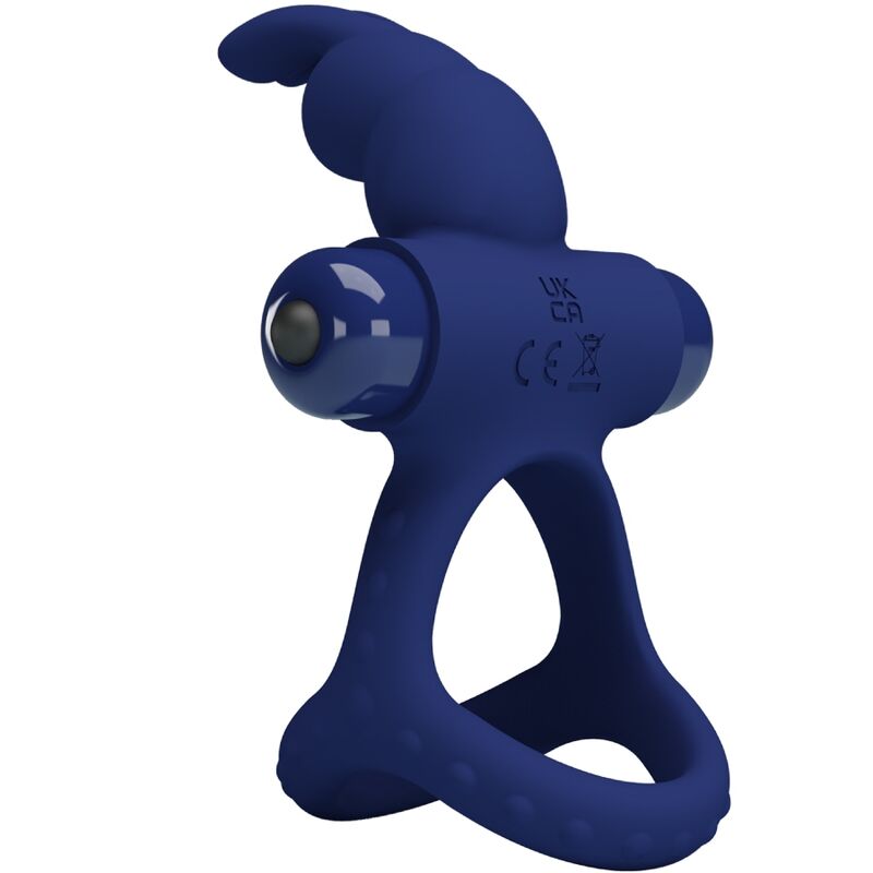 Luchito doppelt vibrierender Rabbit-Ring blau