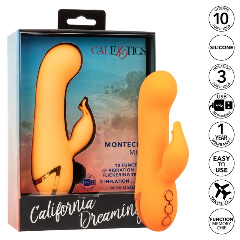 Montecito Muse Orange Rabbit Vibrator von California Dreaming