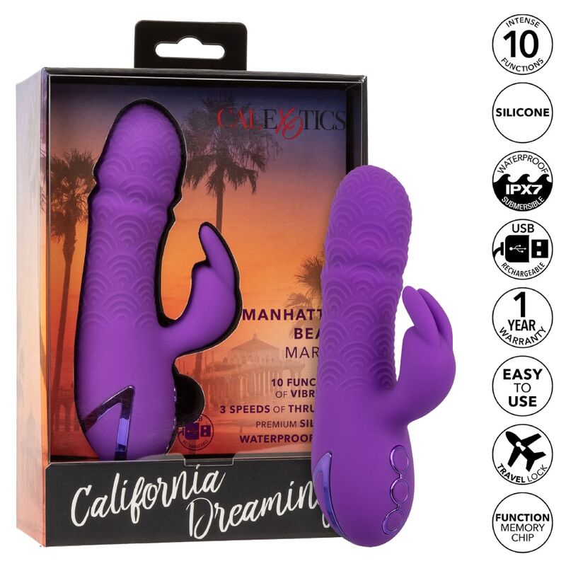Manhattan Beach Marvel lila Rabbit Vibrator von California Dreaming