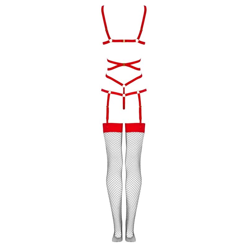 Thiara lc 20213 Set Body + rote Strumpfhose s/m