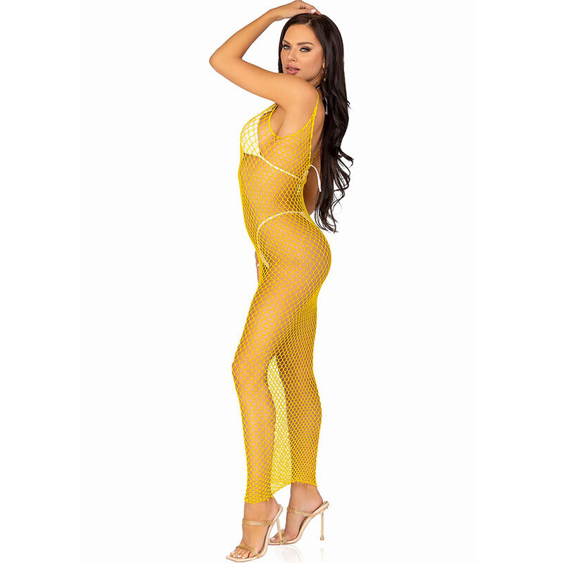 Langes, amarillo-großes, einzigartiges Kleid
