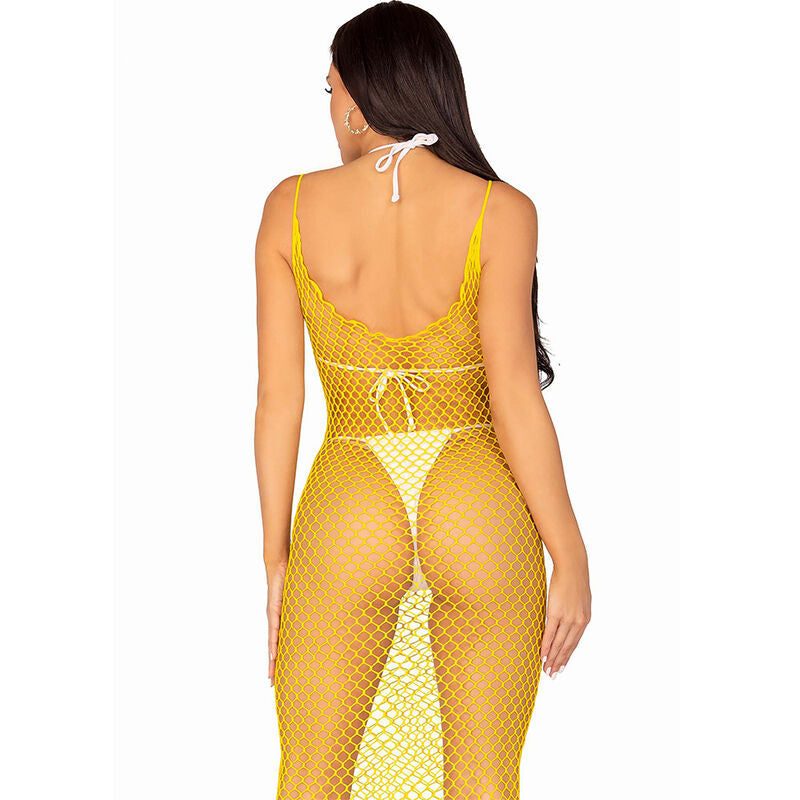 Langes, amarillo-großes, einzigartiges Kleid
