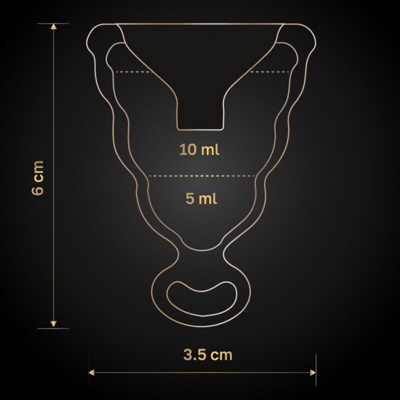 Gcup schwarze Menstruationstasse