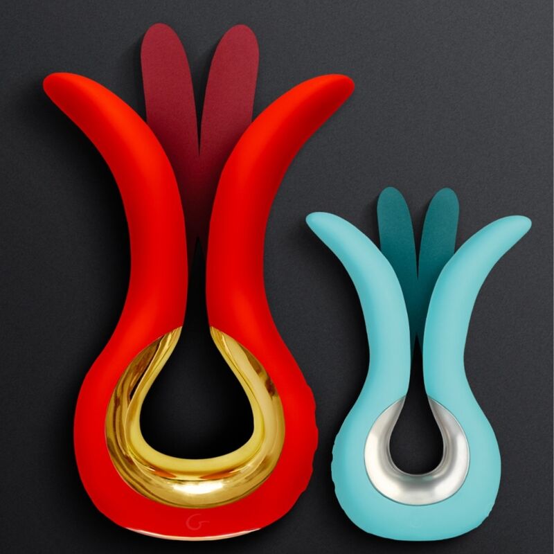 Gvibe Maxi-Vibrator mit zwei flexiblen Spitzen Koralle