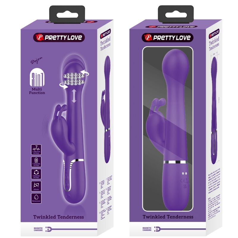 Dejon 3-in-1 Multifunktions-Rabbit-Vibrator lila