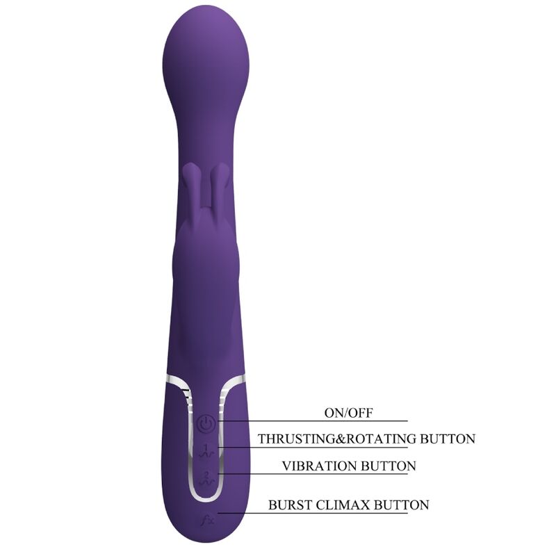 Dejon 3-in-1 Multifunktions-Rabbit-Vibrator lila