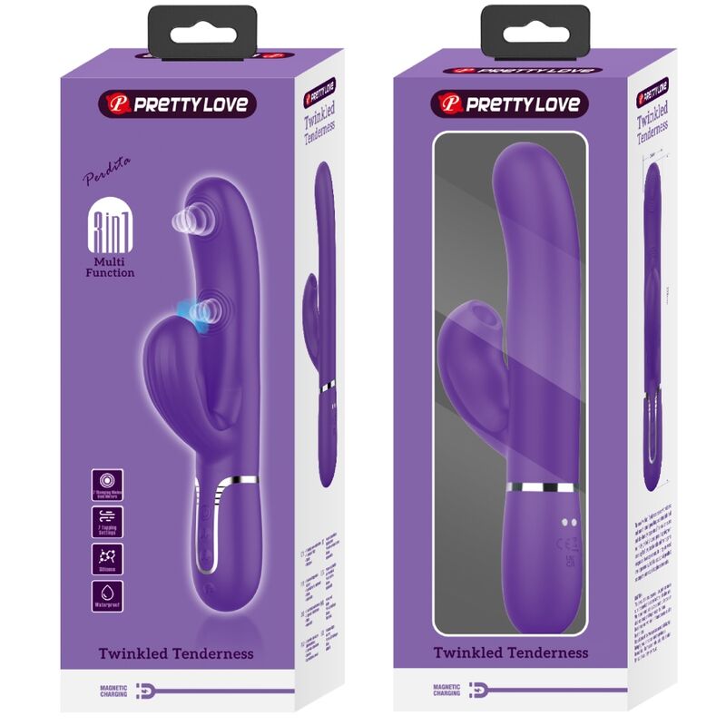 Perlita 3-in-1 Multifunktions-G-Punkt-Vibrator lila