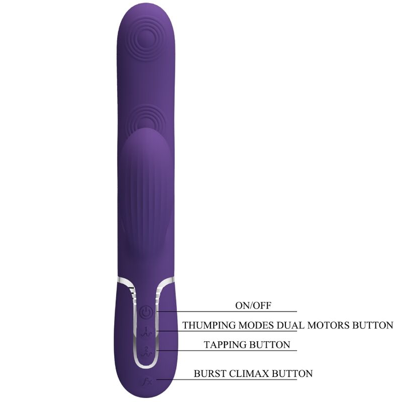 Perlita 3-in-1 Multifunktions-G-Punkt-Vibrator lila