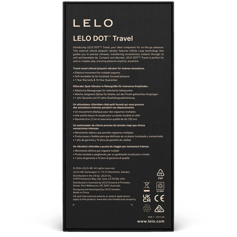 Dot Travel Lila Klitorisstimulator
