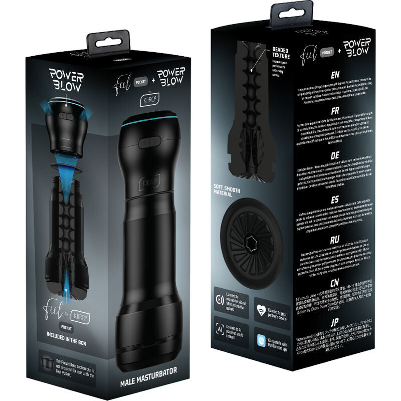 Feel Pocket-Masturbator für Männer + Power-Blow