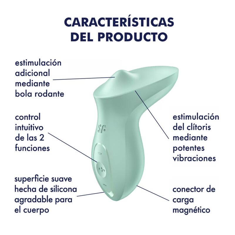 Aufregender Klitorisvibrator in Minze