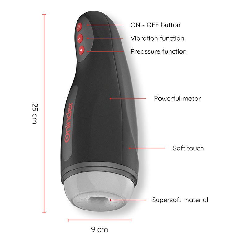 Seoul 10 Speed ​​​​Wiederaufladbarer männlicher Masturbator - Kostenlose App