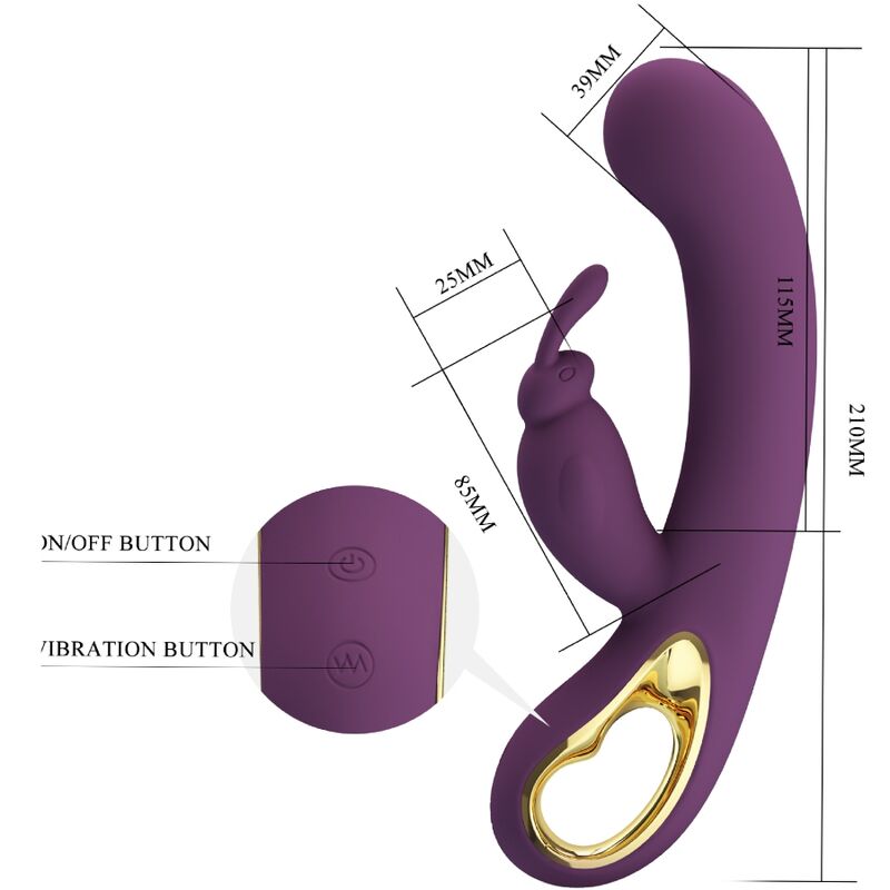 Liam Purple Rabbit Vibrator und G-Punkt-Stimulator