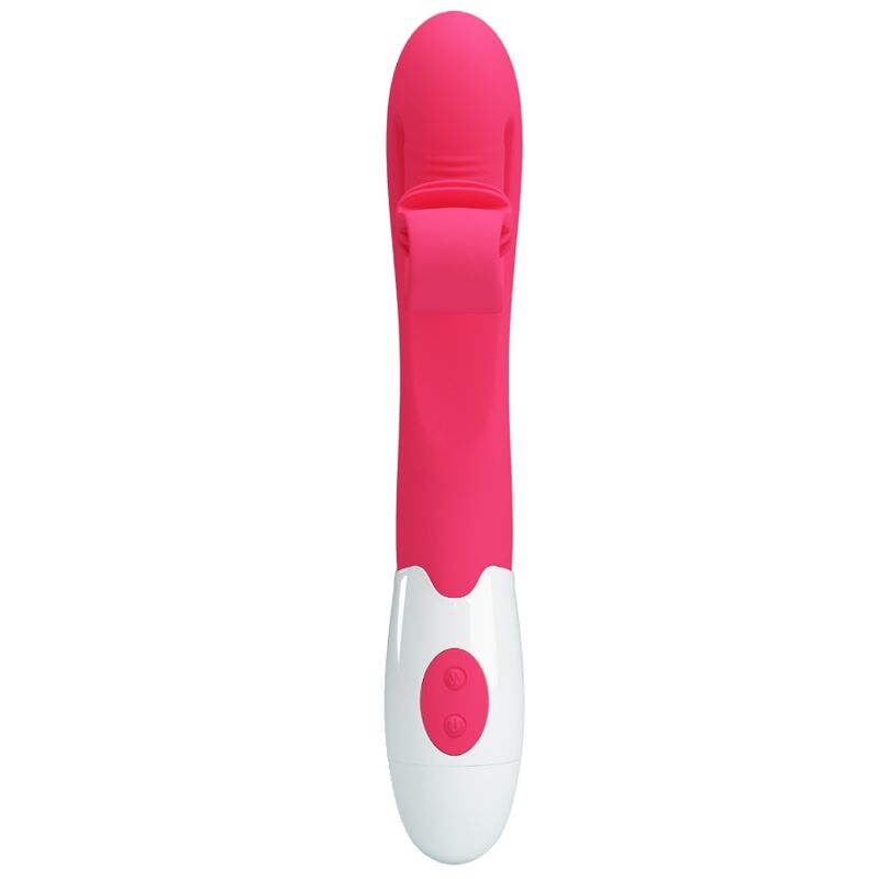 Rosa Vibrator und Stimulator mit 30 Geschwindigkeiten