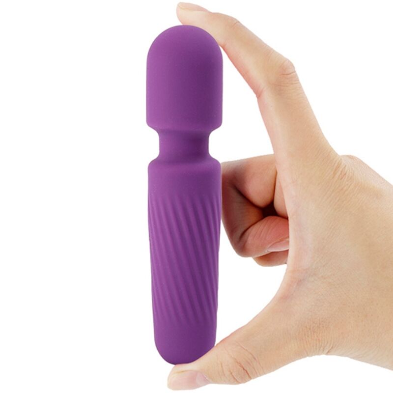 Ihr magischer wiederaufladbarer Massager &amp; Vibrator 10 Vibrationen lila