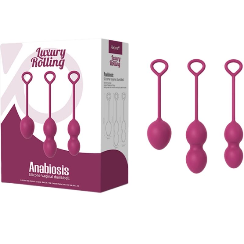 Anabiosis 3-stufige Vaginalhantel Burgunder