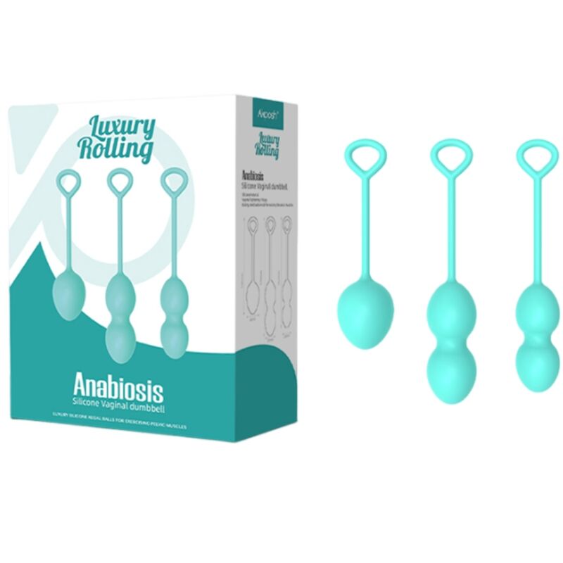 Anabiosis 3-stufige Vaginalhantel grün