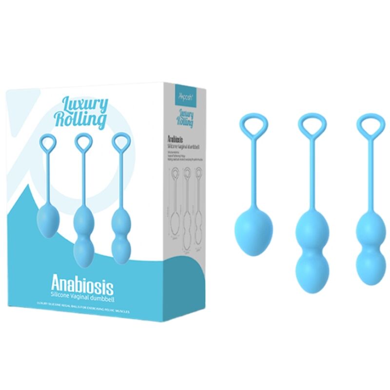 Anabiosis 3-stufige Vaginalhantel blau