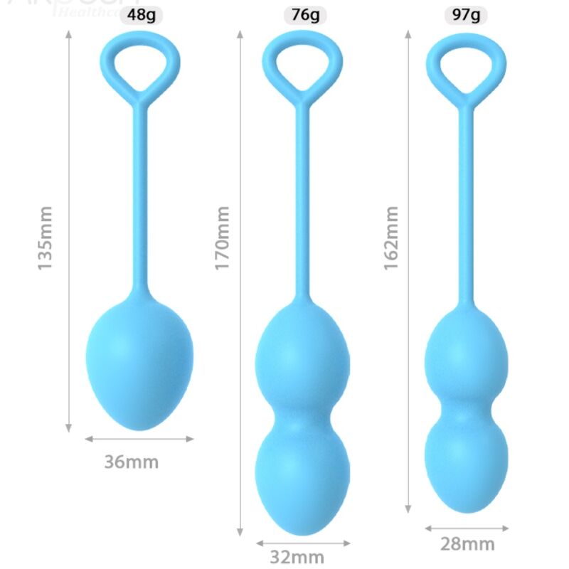 Anabiosis 3-stufige Vaginalhantel blau