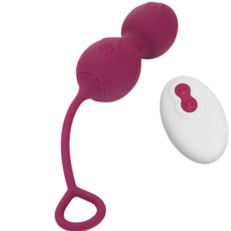 Blossoms Vaginal-Hantel Vibration Fernbedienung 10 Vibrationen dunkelrot