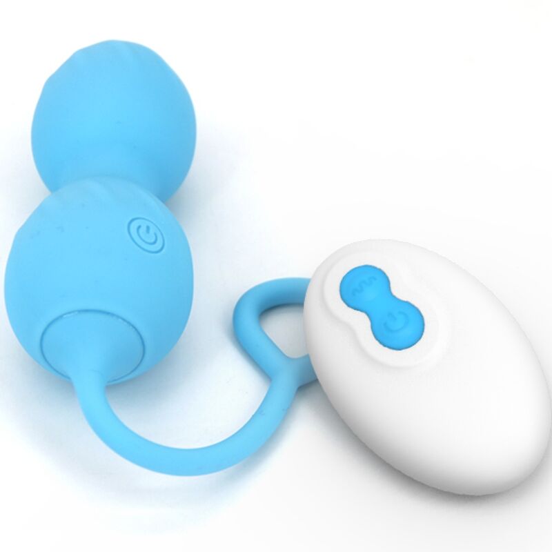 Blossoms Vaginal-Hantel Vibrationsfernbedienung 10 Vibrationen blau