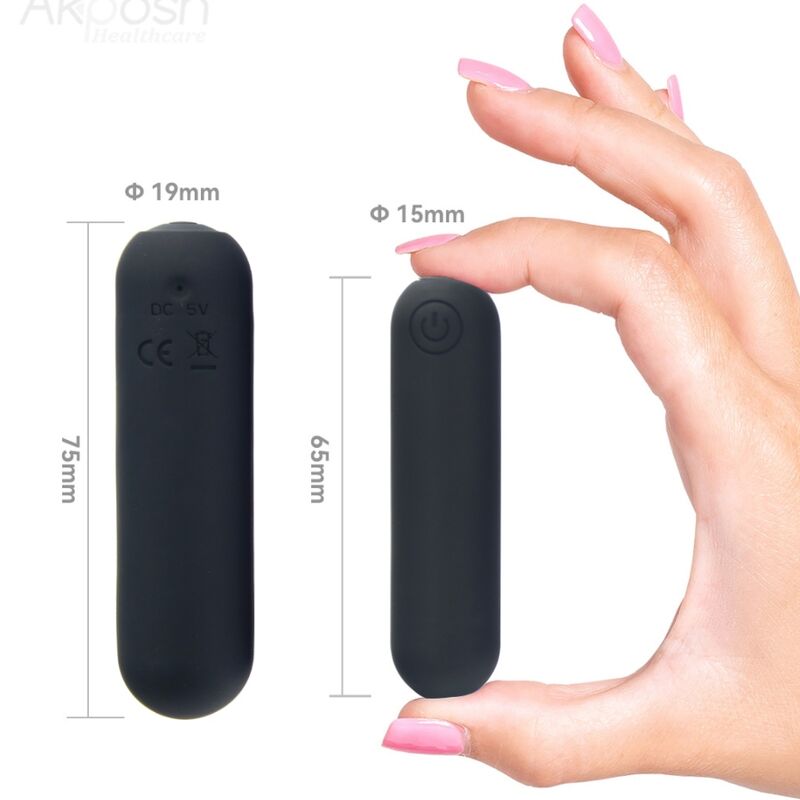 Armony -splash hehe Silikon Bullet Vibrator 10 Vibrationen 65 x 15 cm schwarz