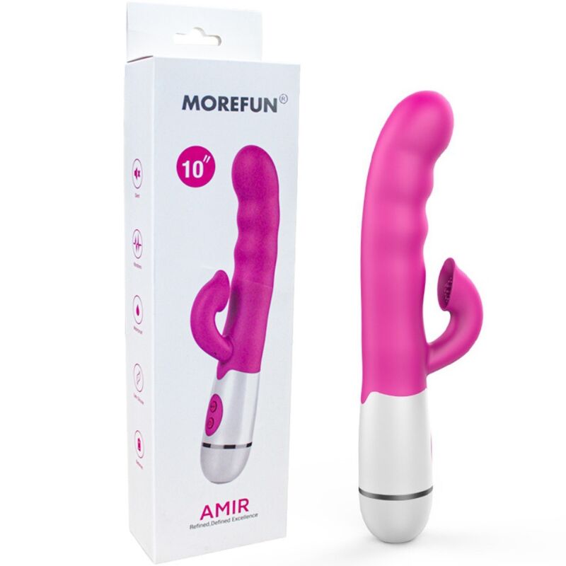 Amir Multifunktionsvibrator mit stimulierender Zunge 16 Geschwindigkeiten rosa