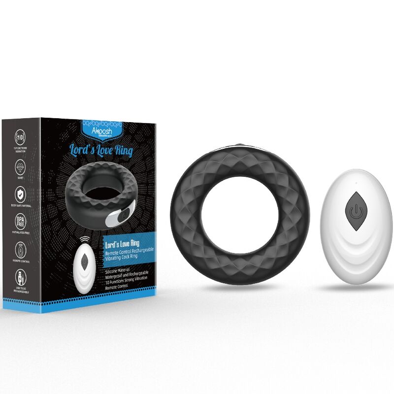 Lord's Love Ring Vibrator Fernbedienung schwarz