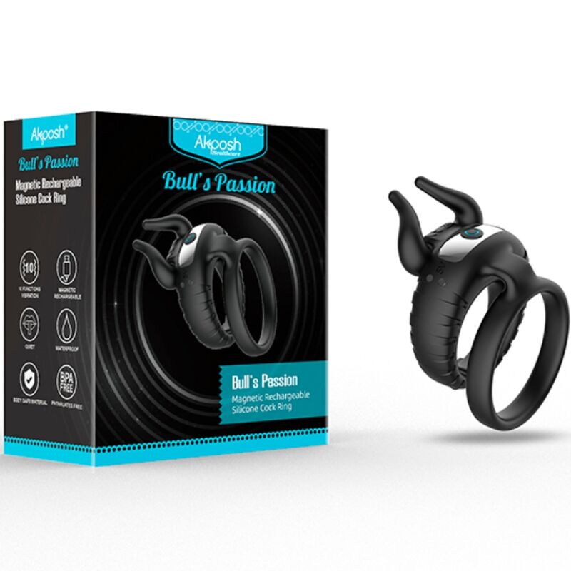 Bull's Passion 10-Gang-Vibrationsring schwarz