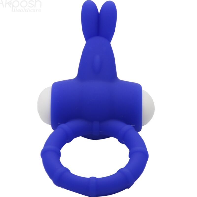 Ms Bunny blauer Silikon-Vibrationsring