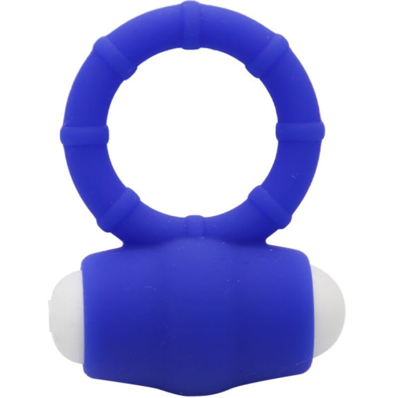 Power O blauer Silikon-Vibrationsring
