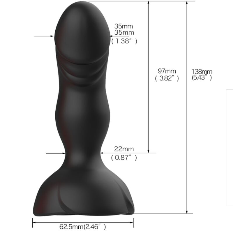 Extreme Bloom Pink Vibrator und schwarzer Analplug mit Fernbedienung