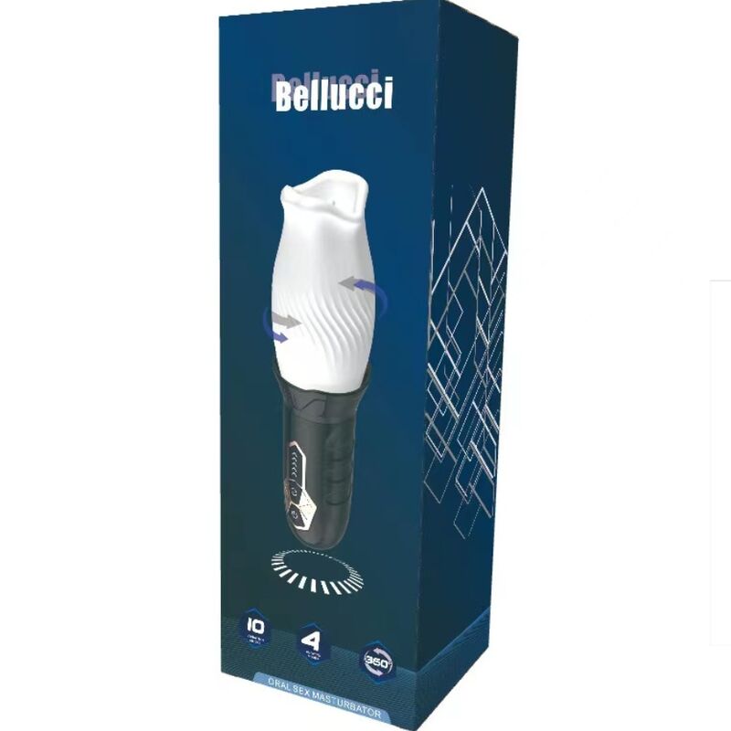 Belucci weißer Oral-Masturbator-Vibrator