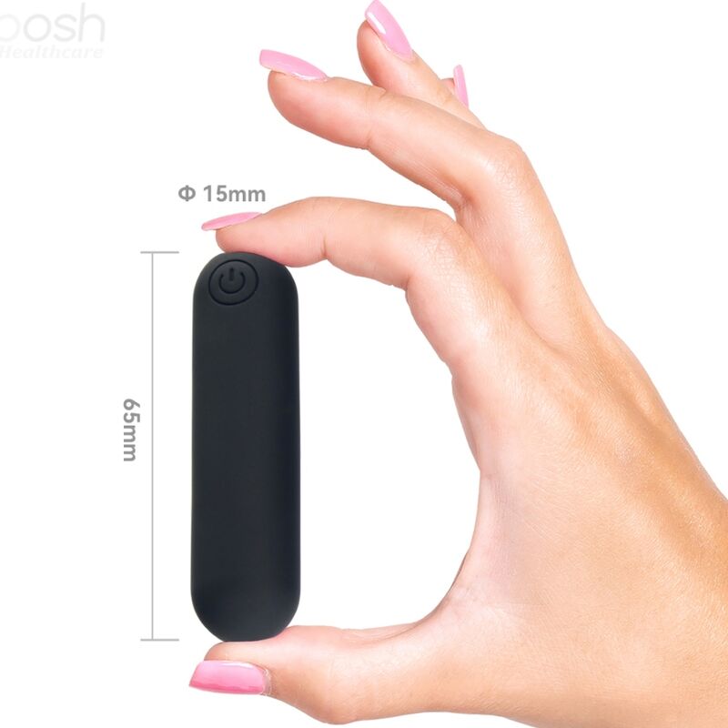 Splash Joliene Fernbedienung Bullet Vibrator Silikon 10 Vibrationen 65 x 15 cm schwarz
