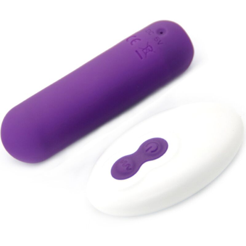 Splash Joie Bullet Vibrator Fernbedienung Silikon 10 Vibrationen 75 x 19 cm lila