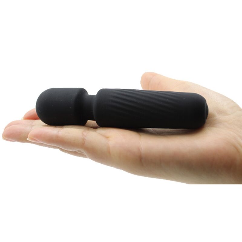 Ihr magischer wiederaufladbarer Massager &amp; Vibrator 10 Vibrationen schwarz
