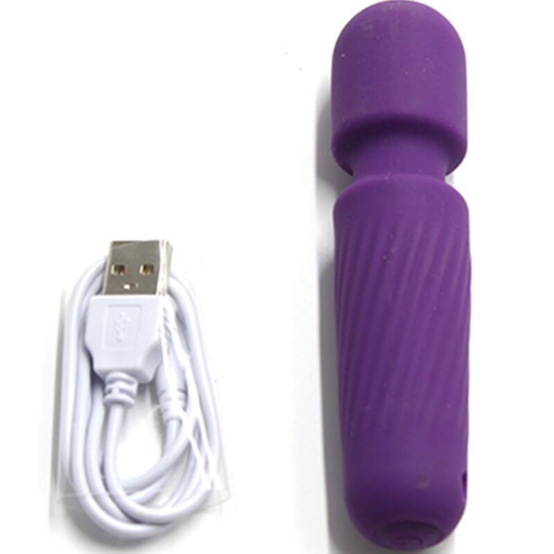 Ihr magischer wiederaufladbarer Massager &amp; Vibrator 10 Vibrationen lila