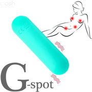 Splash haha ​​​​Silikon-Bullet-Vibrator 10 Vibrationen 75 x 19 cm grün