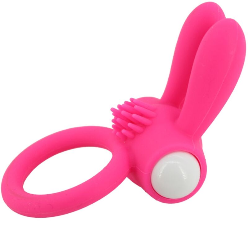 Mr. Bunny rosa Silikon-Vibrationsring