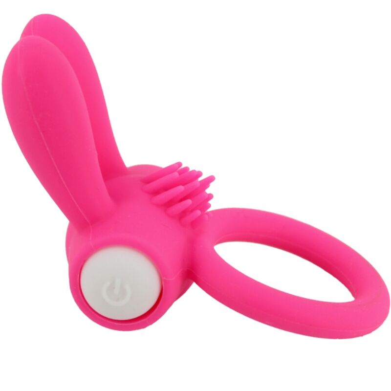 Mr. Bunny rosa Silikon-Vibrationsring