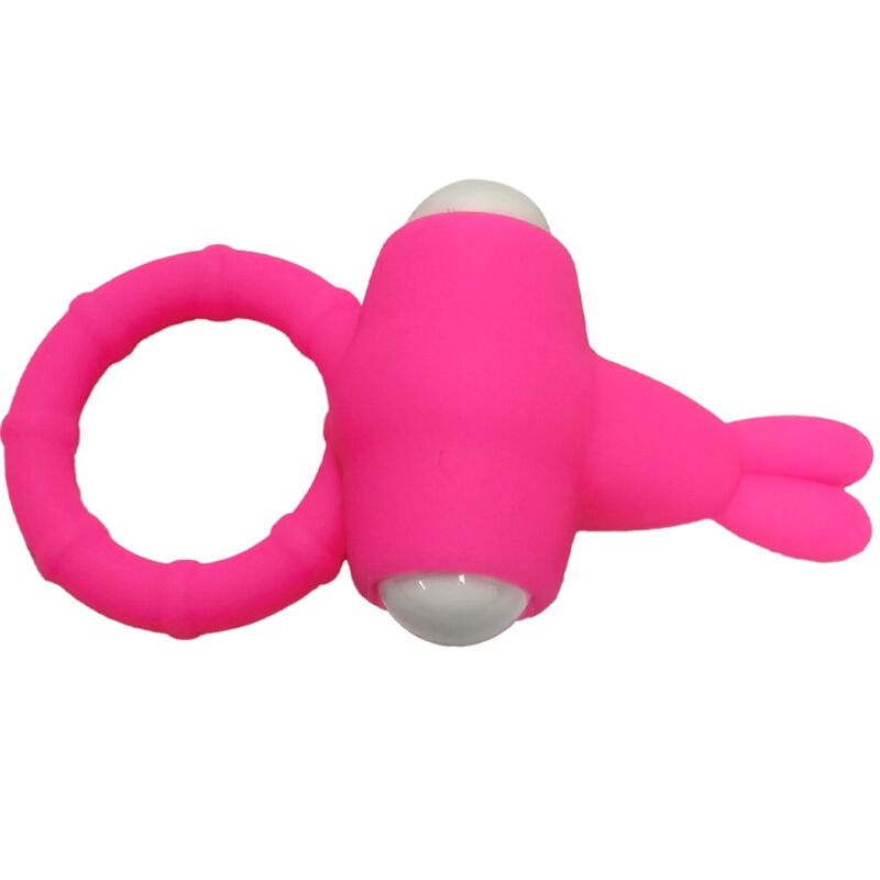 Ms Bunny rosa Silikon-Vibrationsring