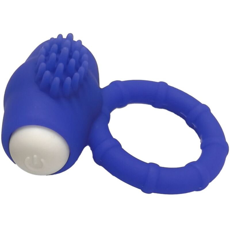 Power O blauer Silikon-Vibrationsring
