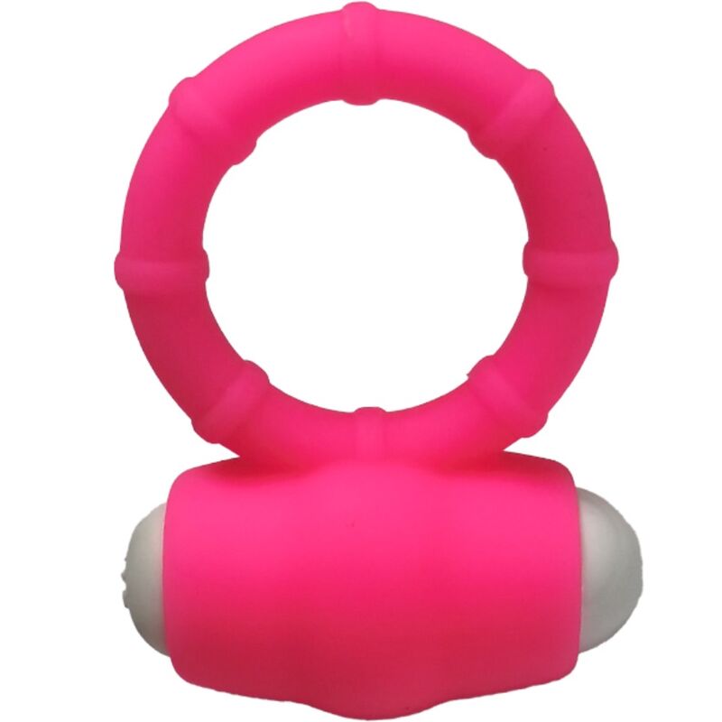 Power O rosa Silikon-Vibrationsring