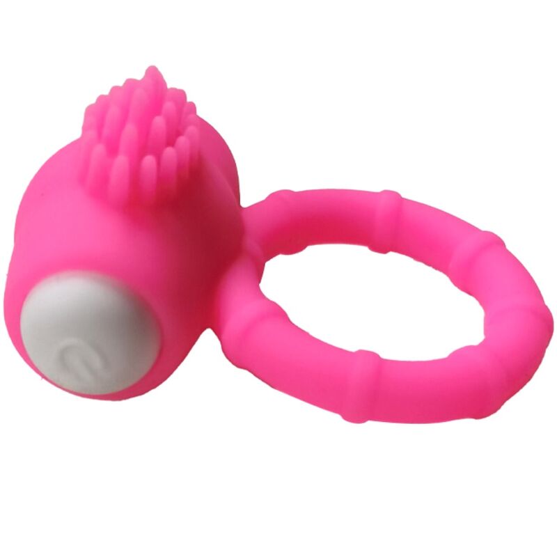Power O rosa Silikon-Vibrationsring