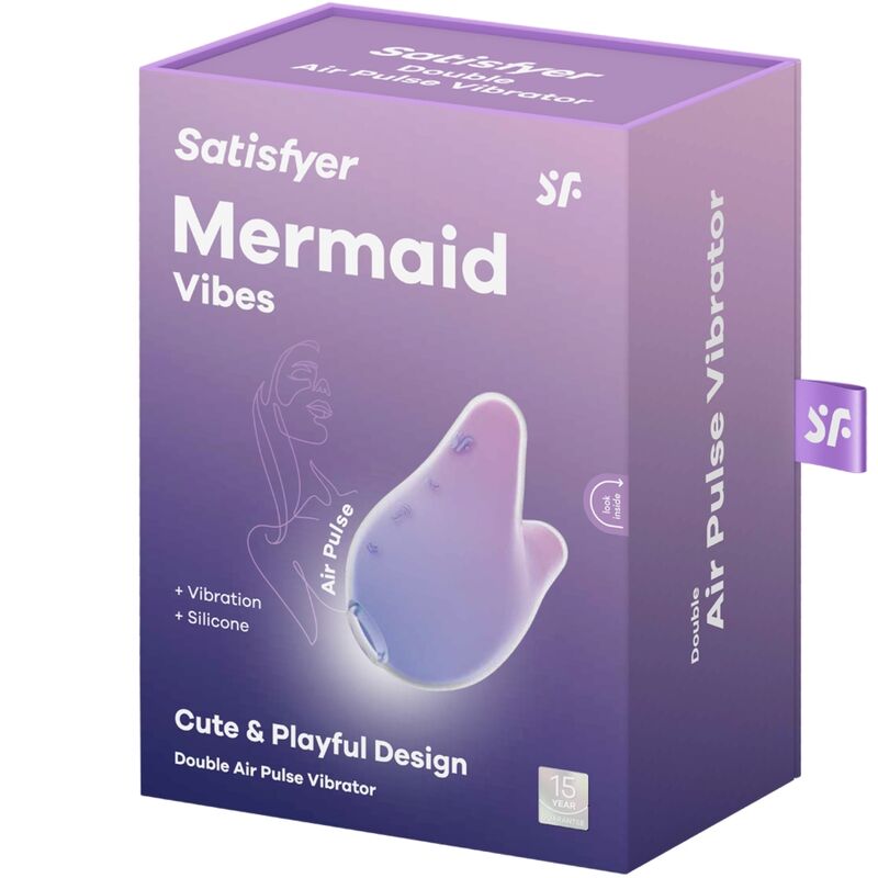 Mermaid Vibes Stimulator &amp; Vibrator lila und pink