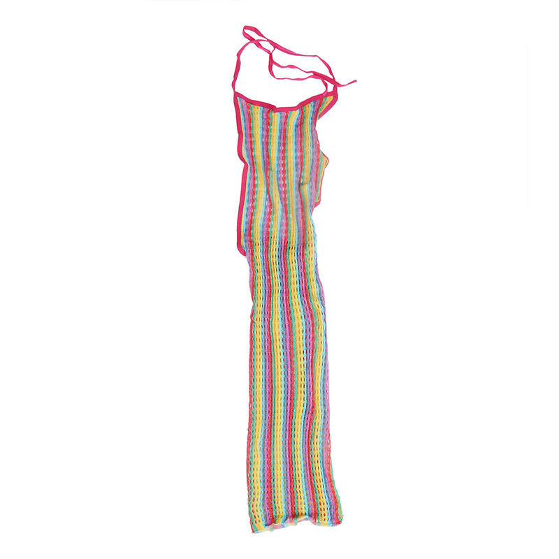 952341 Regenbogen-Netzkleid, Einheitsgröße